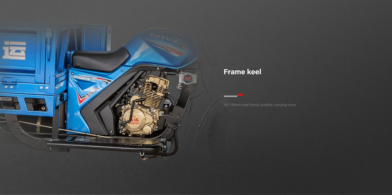 Motorized 3 Wheel Cargo Motorcycle